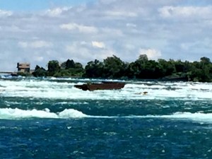 Shipwreck. Marilyn Monroe shot a movie here, and actually got into the water near the shipwreck.